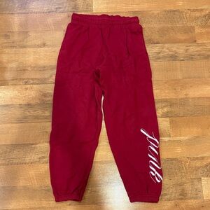 Pink Victoria Secret Red Sweatpants